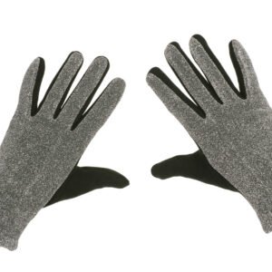 Black with Grey Down Glove